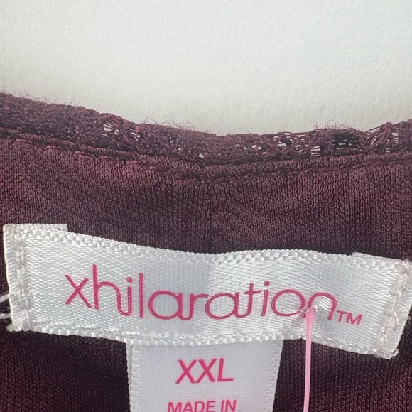 Xhilaration Dress or long top. Long sleeve. Cold shoulder. Merlot colour . XXL - Picture 8 of 14
